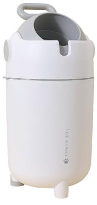 Buxibo Windeleimer – Geruchlos – Langlebig – Antibakteriell – 15 l – Weiß