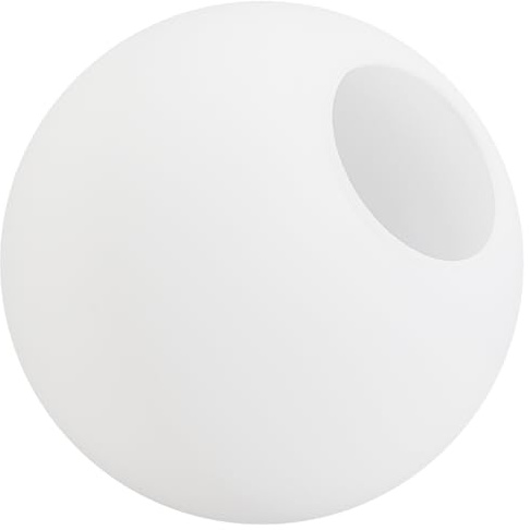 BENECREAT 10cm weißer Lampenschirm aus Milchglas, Ersatz-Lampenschirmabdeckung für Wandleuchter, Pendelleuchte, Schminktischleuchte, Deckenleuchte, Loch: 4,1 cm