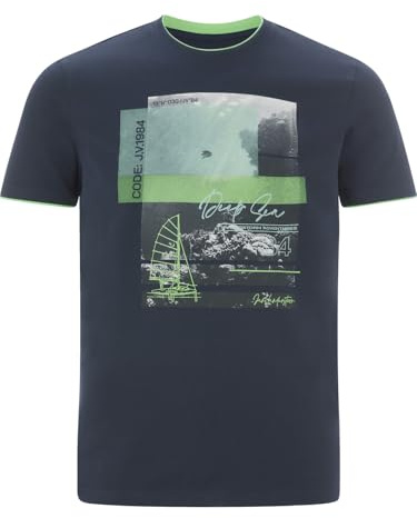 Jan Vanderstorm Herren T-Shirt Hakejan Dunkelblau, 4XL (XXXXL) - 68/70