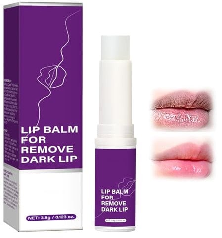 Lip Lightening for Dark Lips, Deep Moisturization Lip Balm, Natural Ingredients Lip Balm for Dry Cracked Lips, Long Lasting Smooth Lip Repair, Lip Salve for All Skin Types, Give Lip Care for Women Men