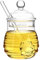 QWORK® 300ml Honiggläser mit Deckel, Honigglas mit Honiglöffel, für Zuhause Küchenevents
