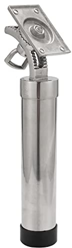 Iunipusy Boot Angeln Rutenhalter Einstellbar - Hochwertiger Angelrutenhalter für Boote, Yacht und Kajak, 360° Drehbare Basis, 90° Verstellbarer Halter, Silber