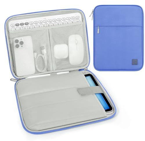 Dadanism 9-11 Pouces Housse Pochette Tablette, Pervenche | pour iPad A16 11, iPad Air M4 M3 11, iPad Pro M5 M4 11, iPad 10e Gén 10,9, iPad 9/8/7e Gén 10,2, Galaxy Tab A11+/A9+ 11