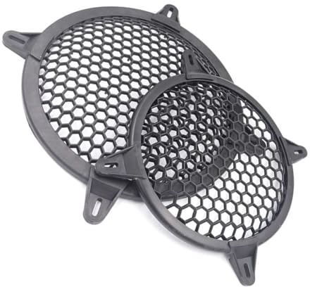 Emiif 12 Inch ABS Mesh Speaker Grill Protector Cover for Car Subwoofer, 2-Pack