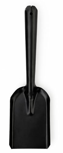 Unibos | 5 Black Metal Coal Hand Shovel Scoop Spill-Guard Design Fire Stove Ash Household Fireplace Trowel