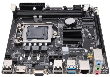 YUEHISY H81 Motherboard ITX, für Core I3 I5 I7 E3 V3, Dual Channel DDR3, M.2 NVMe NGFF, SATA 6Gb/s