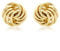 CARISSIMA Women's 9 ct Yellow Gold Mini Rose Stud Earrings