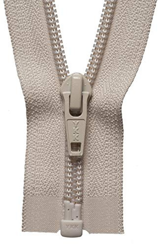 YKK Coil Zip, Nylon, No. 572 Beige, 51 cm Length