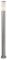 QAZQA - Moderne Außenleuchte I Wegeleuchte I Gartenlampe I Gartenleuchte I Standleuchte Mast Stahl I Silber I nickel matt 110 cm IP44 - Rox I Außenbeleuchtung - Edelstahl Zylinder I Länglich - LED gee