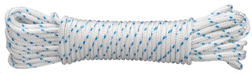 Connex DY2702880 Mehrzweckseil, 4.0 mm x 20 m, gefertigt nach DIN 83307, weiß-blau