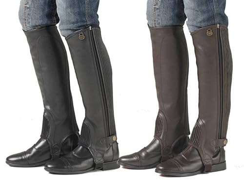 Ovation Ladies EquiStretch II Half Chap LG Black