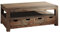 Massivmoebel24.de | Nature Grey Couchtisch aus Massivholz #33 - grau geölt | aus Sheesham-Holz | rechteckig | 70x120x50 cm | mit 4 Schubladen, 1 Ablagefach | Kaffeetisch Beistelltisch Sofatisch