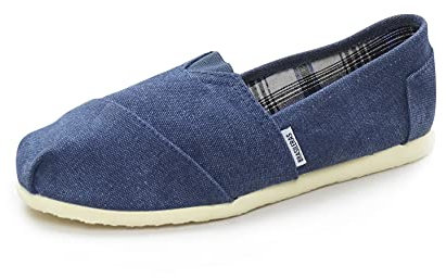 ESPARGATAS Espadrilles Homme Antidérapantes Confortables Chaussures de Plage/Piscine/urbaines Bleu 46 EU