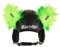 Eisbär Luxury Horns Helmaufkleber Helmsticker Helmdeko Sticker für Skihelm (One Size - Neongelb)