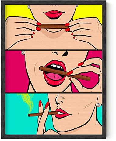 RipGrip Pop Art und Trippy Poster Vintage Drucke, Hippie Room Decor, Andy Warhol Print, Coole Wandkunst, Kunst Poster, Coole Poster, 12 x 16 (Roller)