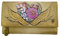 Anuschka Handbemalte Clutch Brieftasche mit Überschlag aus echtem Leder - Angel Wings