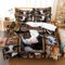 LUYAPOND Bettwäsche 135x200 Fotorahmen Kuh Bettwäsche Set für Kinder, Mikrofaser Bettbezüge, 1 Bettbezug mit Reißverschluss + 1 Kissenbezug 80x80 cm