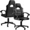BraZen Ergonomic Office Gaming Chair for Adults Computer Adult Gaming Chair PC Red Mid Back Computer PC Ergonomic Video Gamer Chairs For Adults - Valor Grey