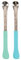 Nuby 2 in 1 Silicone and Stainless Steel Dual Ended Feeding Spoons for Baby, Aqua/Blue