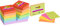 Post-it Super Sticky Notes Playful Collection, 12x90 Blatt, 47, 6 mmx47, 6 mm, Rot, Orange, Gelb, Grün, Blau, Lila - Extra-stark klebende Notizzettel & Super Sticky Large Notes, 4x45, 152 mmx101 mm