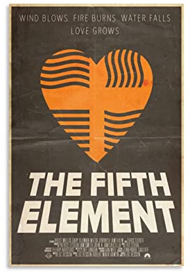 yydds Film Das fünfte Element Leinwand Poster Wandkunst Druck Ästhetische Raumdekoration Malerei Poster Home Office Dekoration 30 x 45 cm