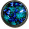 Fleur - Grosse broche cabochon verre de 30mm