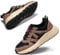 LUCKY STEP Women‘s Fashion Cusual Sneakers Platform Classic Leopard Walking Tennis Travel Shoes Chunky Colorful Lifestyle Sneakers (Black/Brown Leopard, 7US-37EU-4UK)