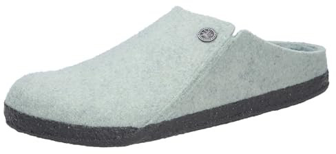 Birkenstock Damen Zermatt Standard Filz Hausschuhe mit offenem Absatz, Matcha N, 38 EU Étroit