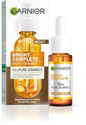 GARNIER BRIGHTENING NIGHT SERUM WITH 10% PURE VITAMIN C 30 ML