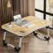 Foldable Laptop Table, Laptop Bed Tray Table for Bed, Sofa, Dinner Bed Portable Bed Tray with Sturdy Portable Cup Holder for Eating, Writing, Working, Walnut