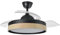 Abrila - Ventilador DC IGLU | Negro con tres Aspas en Color Haya | con 6 Velocidades Ajustables | 3 Temperaturas de Luz Seleccionables | Mando a Distancia Incluido