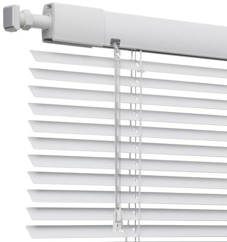 NIANXINN Aluminum Venetian Blinds Window Shutter Blinds,No Drilling Horizontal Shades,Rooming Darkening Blinds Anti-UV & Waterproof,White,Custom Color/Size,Width×Height (180cm x 260cm(71in x 102in)