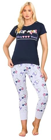 Ex High Street Brand Disney Pyjamas, Cotton Pjs Sets Ladies Lounge Wear for Women UK 4-22 Disney Gifts