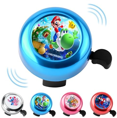 Campanello Bici Bambino, Campanello per Bicicletta con Suono Nitido e Forte, Campanello Bicicletta in Metallo, Campanello Bici Bambino per Manubrio, per Biciclette Bambini, Scooter, Bici Senza Pedali