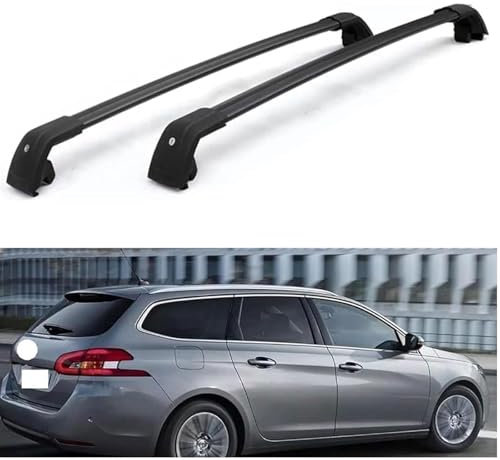 SXLGDW Autodachgepäckträger,kompatibel mit Peugeot 308 SW 2007-2017 2018 2019,Dachgepäckträger Querträger