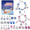 Adventskalender 2024 Kinder Mädchen, Weihnachtskalender Schmuck Mädchen 24 Füllung Adventskalender Schmuck Basteln Mädchen Geschenke Charm Armband Kit Weihnachten (Red+Grün)