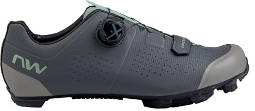 Northwave Razer Damen MTB Schuhe – XC Trail Fahrradschuhe mit XC 10 Sohle, SLW3 Verschluss & hoher Performance, DUNKELGRAU 44