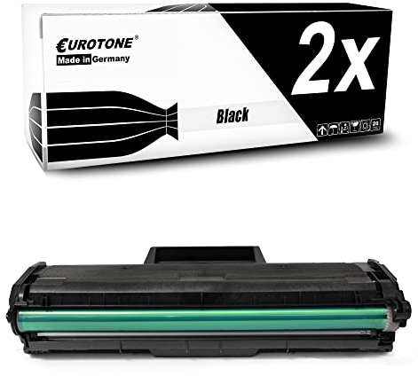 Eurotone Toner 2X kompatibel für Samsung Xpress M2020 M2021 M2022 M2026 M2070 M2071 M2078 ersetzt MLT-D111S Office Pro Edition