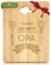 Opa Geschenk, Bambus Schneidebrett Geschenk für Opa zum Vatertag Weihnachten Geburtstag, Vatertagsgeschenk, Küchengeschenke für Opa von Enkelin und Enkeln, Schneidebrett Holz, Küchenbrett, Brotbrett
