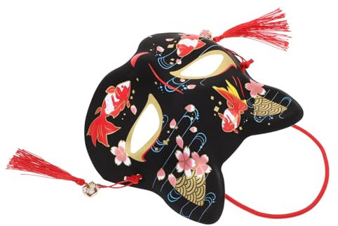 Holibanna Masque De Chat Demi-visage Décoratif Pour Cosplay Et Fêtes Accessoire Unique Pour Halloween Et Mascarade