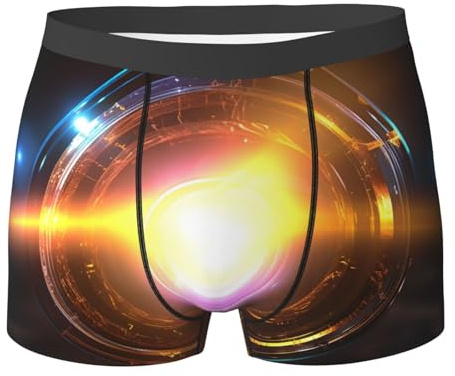 Fctvasdm Men'S Underwear Boxer Briefs 2xl Breathable Soft Underwear Trunks With Fly Flare Lens Boxer Briefs For Men Black