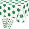 4Pcs Fußball-Tischdecken, grüne Fußball-Muster-Party-Tischdecke, rechteckige Sport-Ball-Fußball-Party-Dekorationen für Kinder-Fan-Sport-Event-Fußball-Geburtstag Party Supplies, 130 x 220cm