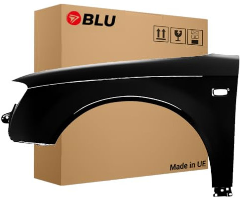 BLU Kotflügel Passend für Audi A4 B7 LZ9Y Links Schwarz | 2004-2008 | Vorderseite Vorne | Lackiert | Einbaufertig