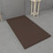 VAROBATH | Plato de Ducha URBANSTONE – Material Resina con Carga Mineral y Textura Pizarra Antideslizante C3 – Incluye Válvula Desagüe y Rejilla (Marrón RAL8017, 100x170)