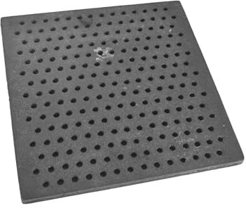 SEZAM Grille en fonte avec trous - Grille de four - Grille de four - Grille d'angle - Différentes dimensions (31 x 31 cm)