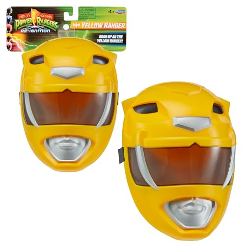 Power Ranger, Masque Ranger, Déguisement, Ranger Jaune - Trini Kwan, Pour les enfants dès 4 ans, PWG031