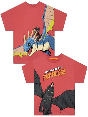 How To Train Your Dragon Boys Tshirt, Toothless Kids T Shirt, Kids Clothes for Summer, Cotton Summer Top, Ages 5 to 13 Years