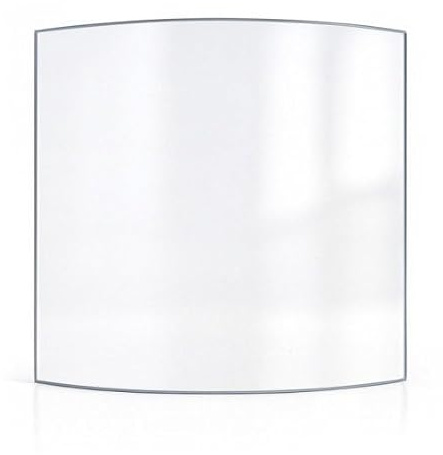 Wamsler 10181 Glasscheibe, gebogen, für Holzofen, 386 x 455 mm (A x H), 4 mm