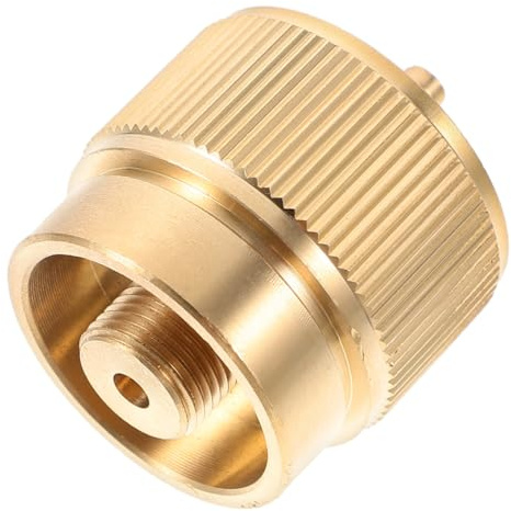 DECOMELODY Gas Tank Adapter Converting Connector aus Stabilem Material Leichter Camping Gaskocher Sicherer Propangasflaschen Adapter für Outdoor Grillen und Zelten