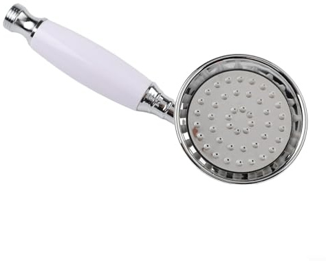 Homeponnew Handbrause in goldfarbenem Finish, wassereffizienter Regen-Spray für Badezimmer-Dekor, Messing-Konstruktion, zeitloses Design für elegante Duschen (Chrom)